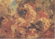 Eugene Delacroix La Chasse aux lions china oil painting artist
